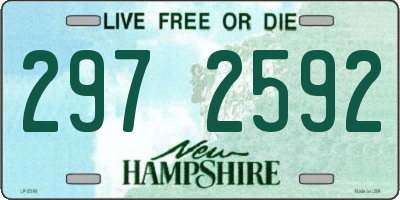 NH license plate 2972592