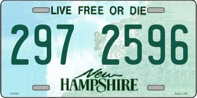 NH license plate 2972596