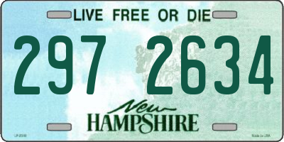 NH license plate 2972634
