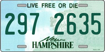 NH license plate 2972635