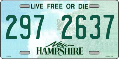 NH license plate 2972637