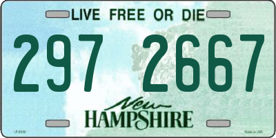 NH license plate 2972667