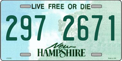 NH license plate 2972671