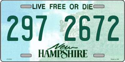 NH license plate 2972672