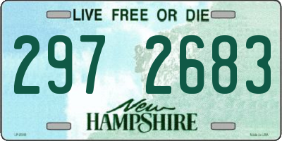 NH license plate 2972683