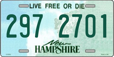 NH license plate 2972701