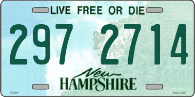 NH license plate 2972714