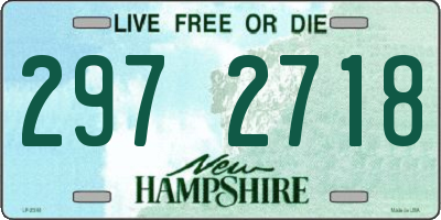 NH license plate 2972718