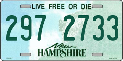 NH license plate 2972733
