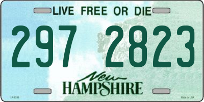 NH license plate 2972823