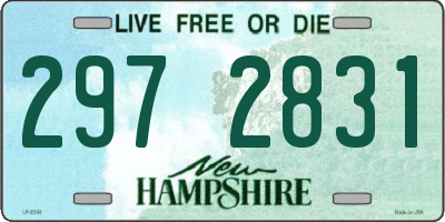 NH license plate 2972831