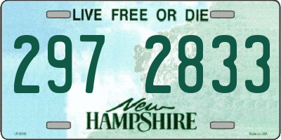 NH license plate 2972833