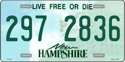 NH license plate 2972836