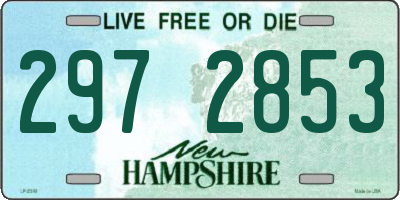 NH license plate 2972853