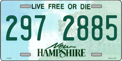 NH license plate 2972885
