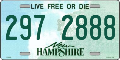 NH license plate 2972888