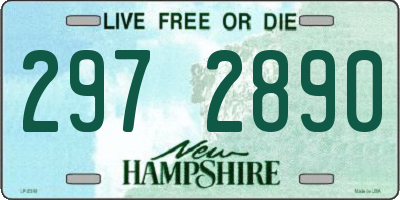 NH license plate 2972890