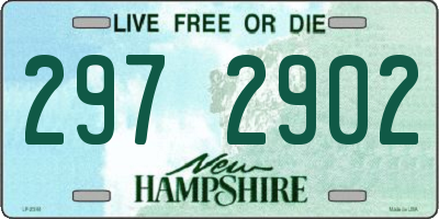 NH license plate 2972902