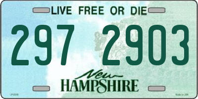 NH license plate 2972903