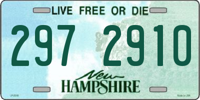 NH license plate 2972910