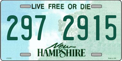 NH license plate 2972915