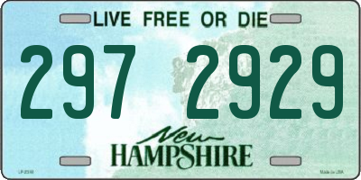 NH license plate 2972929