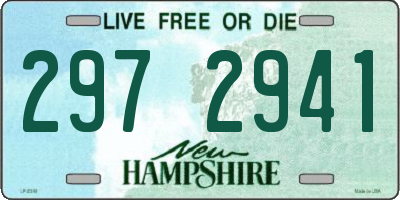 NH license plate 2972941