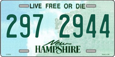 NH license plate 2972944