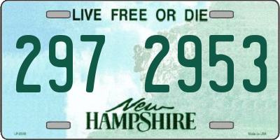 NH license plate 2972953