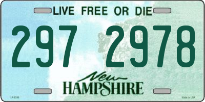 NH license plate 2972978