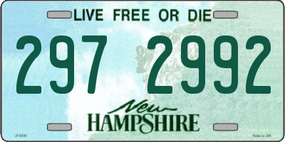 NH license plate 2972992
