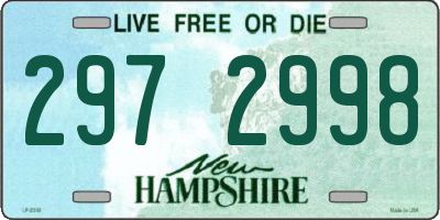 NH license plate 2972998
