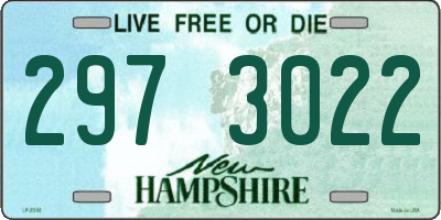 NH license plate 2973022