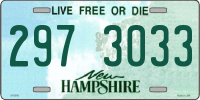NH license plate 2973033