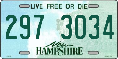 NH license plate 2973034