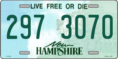 NH license plate 2973070