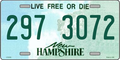NH license plate 2973072