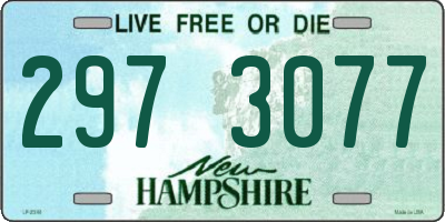 NH license plate 2973077