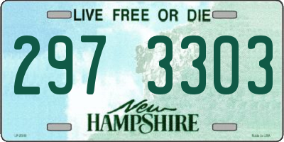NH license plate 2973303