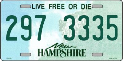 NH license plate 2973335