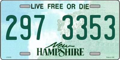 NH license plate 2973353