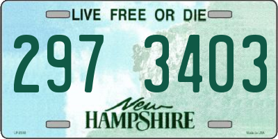 NH license plate 2973403