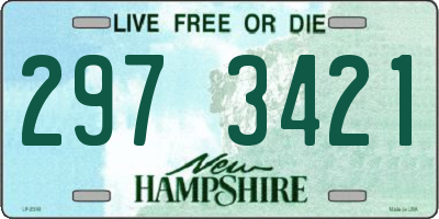 NH license plate 2973421