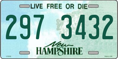 NH license plate 2973432