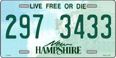 NH license plate 2973433
