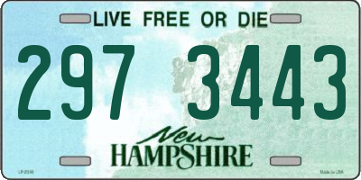 NH license plate 2973443