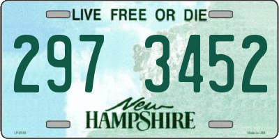 NH license plate 2973452