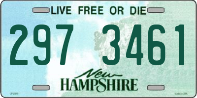 NH license plate 2973461