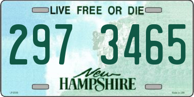 NH license plate 2973465