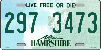NH license plate 2973473